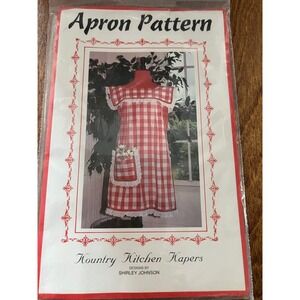 VTG Kountry Kitchen Kapers Apron Pattern Shirley Johnson Retro Country Design
